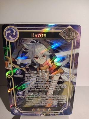 RAZOR 500BP Holographic Genshin Impact CCG