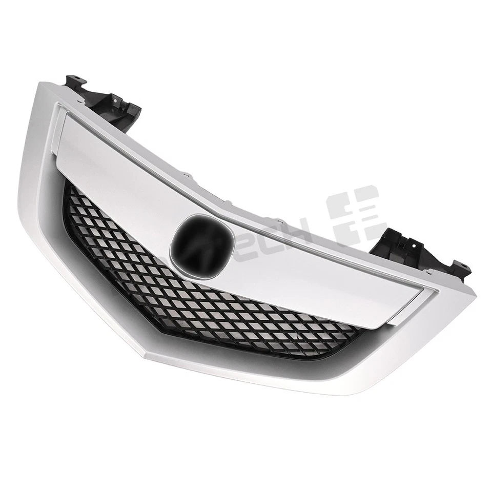 Front Bumper Upper Grille Mesh Grill for Acura MDX Silver 2010-2013 75100STXA02 Foto 3 de 4