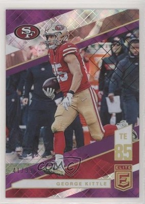 2019 Panini Donruss Elite Purple 41/99 George Kittle #87 lt0