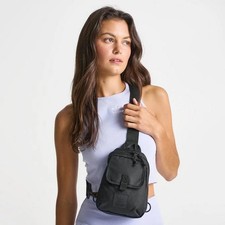 NWT adidas Original Unisex Utility Mini Sling Bag Triple Black Festival IU9313