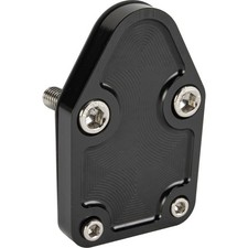 Billet Aluminum Sbc Fuel Pump Block-off Plate Black Anodized