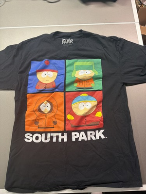 #ad #ad Black South Park Quadrant T Shirt size large $11.00