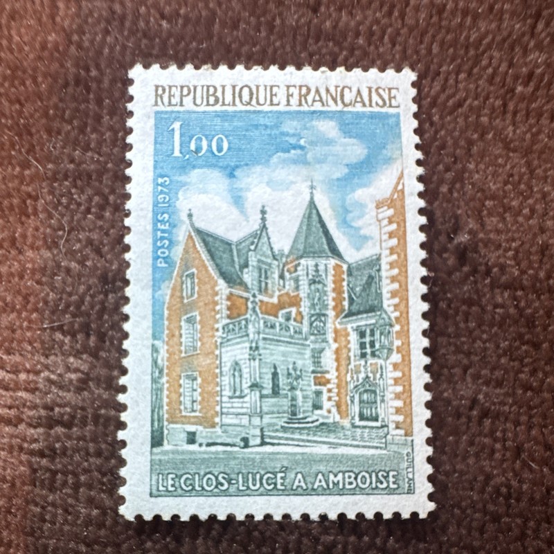 France 1973 Postage Stamp 1,00 "Le Clos-Luce a Amboise" MNH Uncancelled