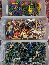 Vintage 1960s wild west cowboys & indians toy soldiers Timpo Bundle (All 3 bins)