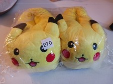 Pikachu Kids Plush Slippers