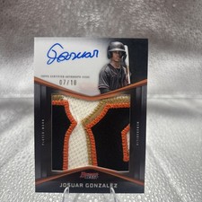 2025 Bowman's Best Prospect Patch On Card Auto Josuar Gonzalez Black /10 PPA-JG