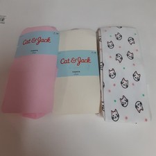 Cat  Jack Pink/Cream/Kitten Tights Size 7-10 Girls 3 pairs Machine Washable NEW