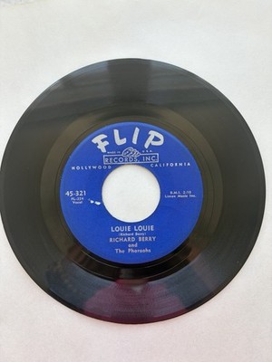 Richard Berry & The Pharoahs Louie Louie / You Are My Sunshine Flip 45-321 VG-