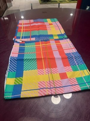 Spoonflower Colorful Abstract Plaid Throw Pillow Cover