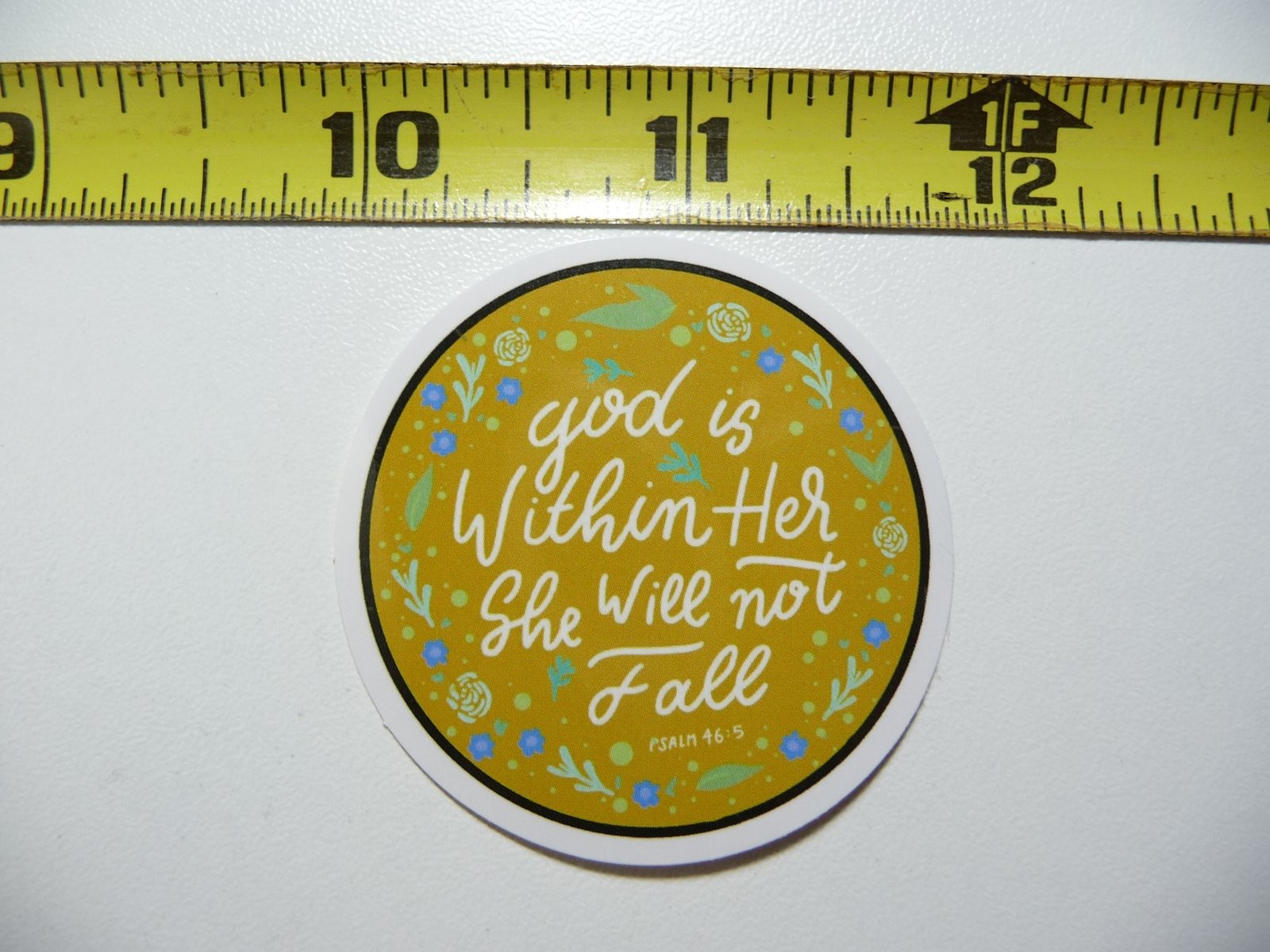 Christian Faith Within Her Circle Decal Sticker for Church