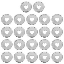 28mm Book Binding Discs 22pcs Discbound Expansion Discs Plating Heart, Silver