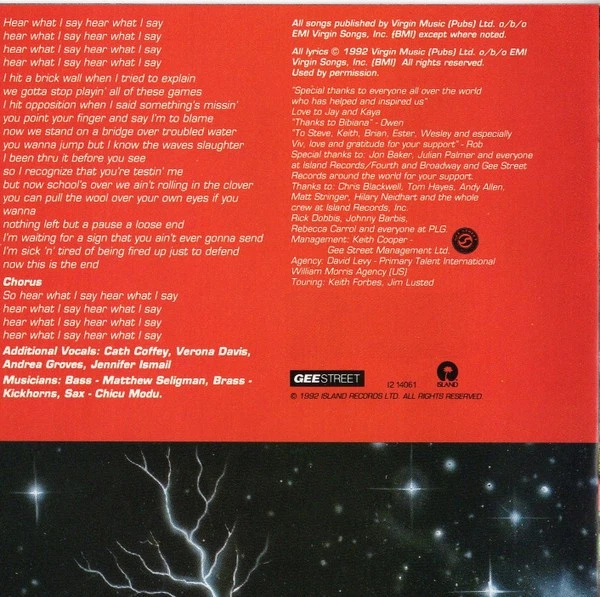 Stereo Mc's Connected CD 1992 Island Records I2 14061 - Image 2 of 4