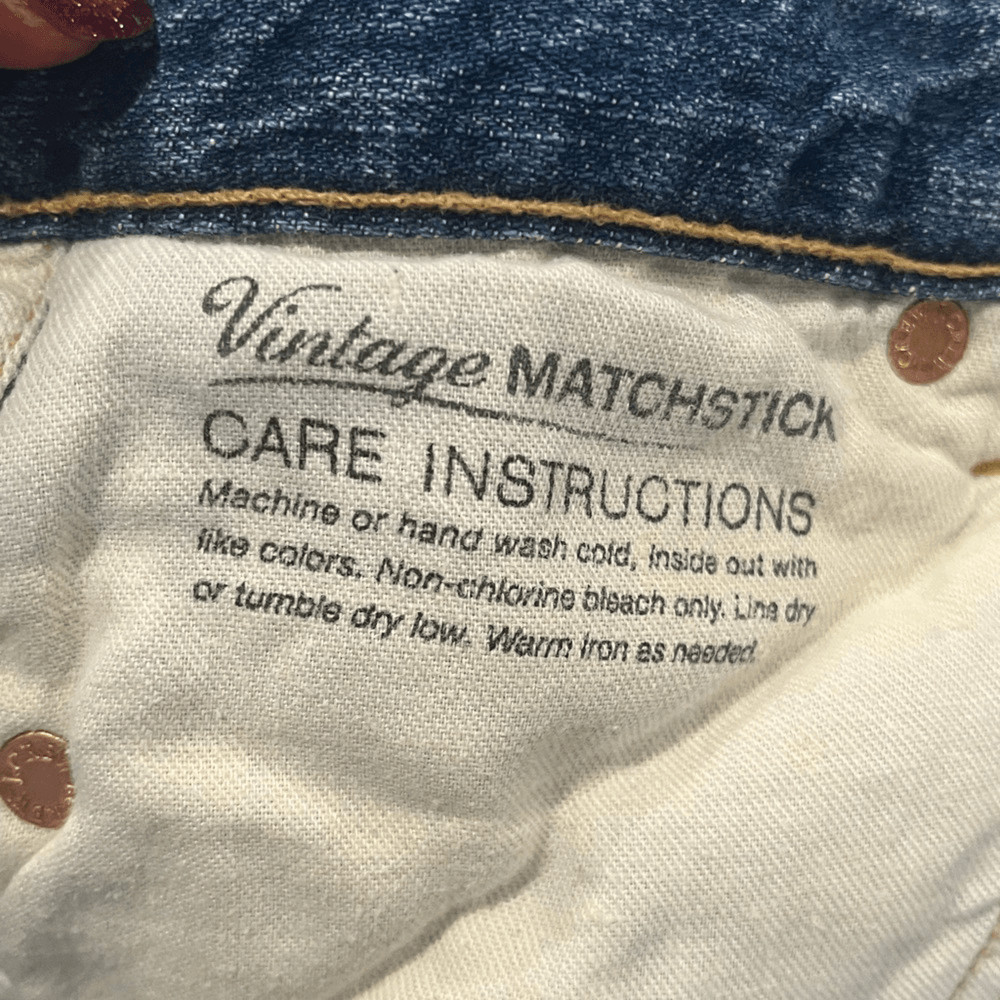 J. Crew Vintage Matchstick Jeans Pockets Distressed Denim Medium Wash Size 26R image 9