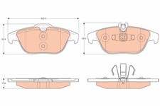 Bremsbelagsatz Hinten für Mercedes W204 C204 S204 C207 A207 X204 ab 07->