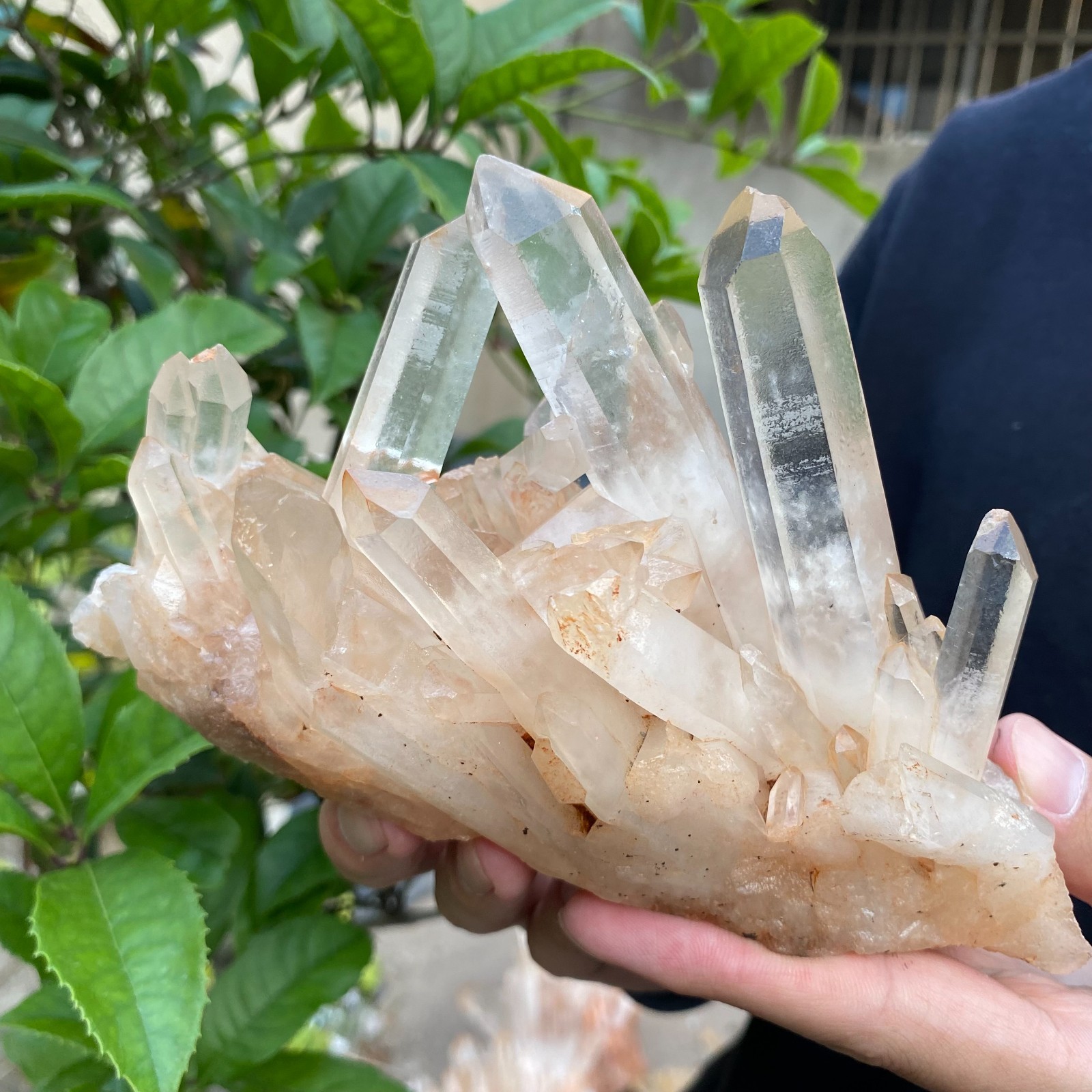 1.7lb Natural Clear White Crystal Quartz Cluster Rough Healing Specimen