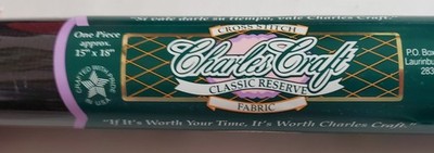 Charles Craft 15x18 Classic Reserve 16 count black Aida fabric-unused in a tube