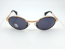 Diesel Occhiali Da Sole Shades Mod Pan O Rama Sz1 56∆21 Italy Ovali Oro