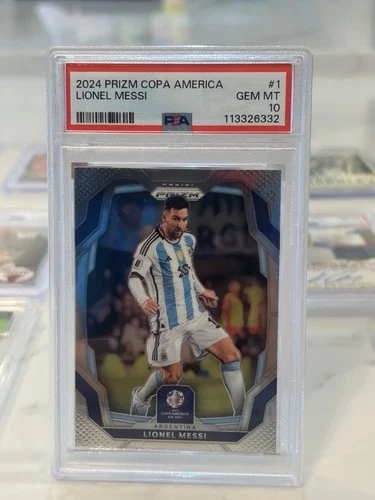 Rare Lionel Messi PSA 10! 2024 Prizm Copa America Gem Mint, Argentina HUGE FIND