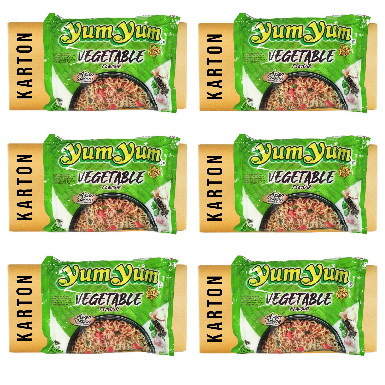 SALE,MHD18.06.2026! 180x60g Yum Yum Nudelsuppe Instantnudel vegetarisch Gemüse