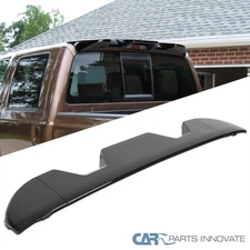Fits 11-16 Ford F250 Glossy Black Painted Roof Rear Trunk Cab Spoiler Wing 3PC