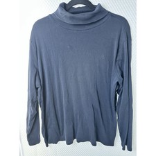 Womens Lauren Ralph Lauren Black Turtleneck Pullover Plus 2x Classic Logo