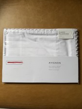 New - One Pair The White Company Avignon Classic King Size Pillowcases 50x91cm