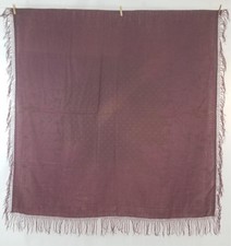 Vintage Traditional Brocade Floral Piano Shawl 157x155cm