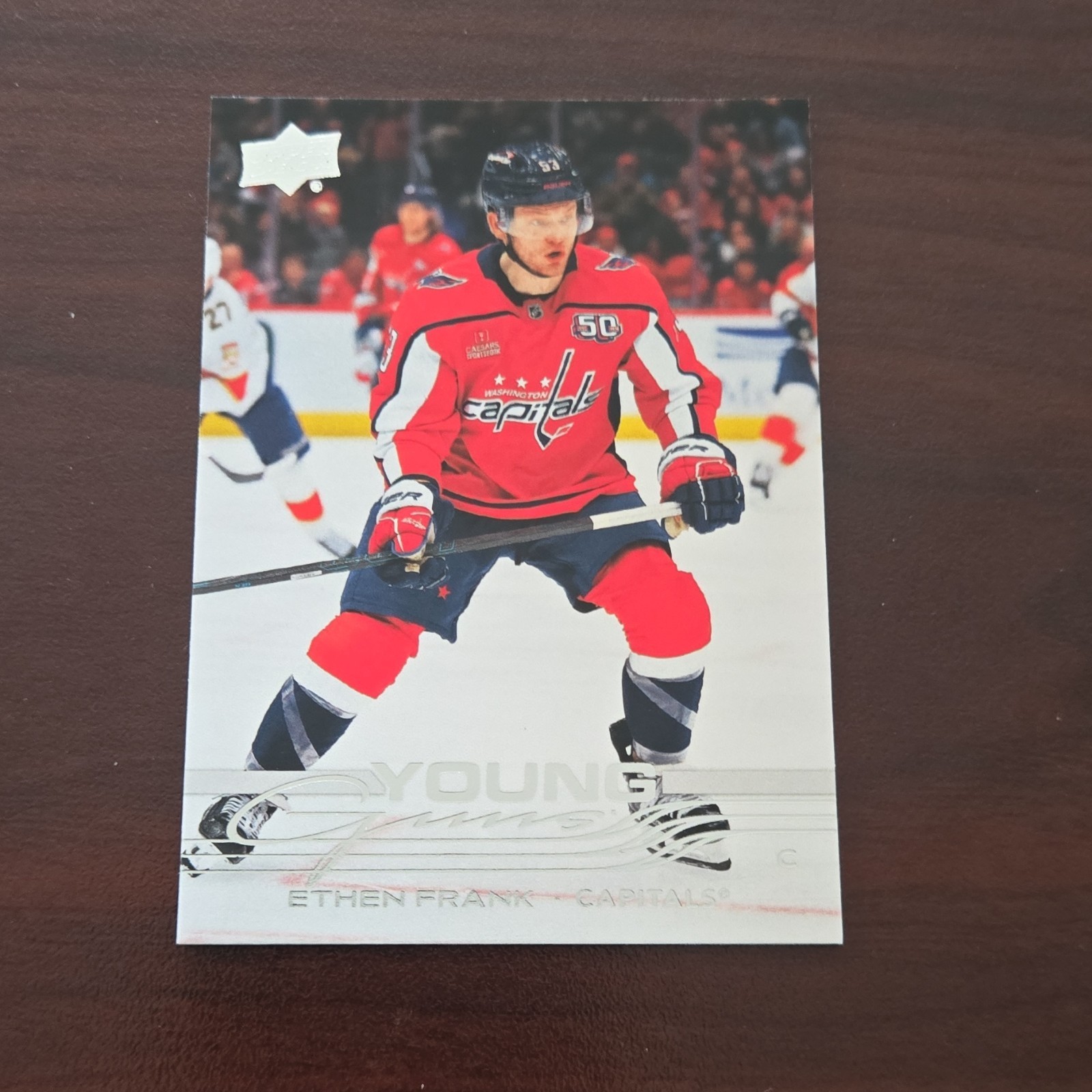 Upper Deck 2025-26 Series 1 Young Guns Ethen Frank #240 Washington Capitals Card