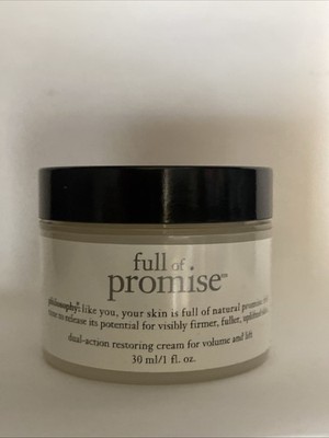 NEW SEALED PHILOSOPHY FULL OF PROMISE DUAL ACTION RESTORING CREAM 1 OZ