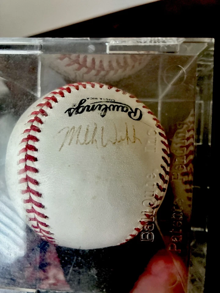 Sandy Alomar Jr John McNamara Mitch Webster Signed Baseball Cleveland Indians - Image 3 of 4