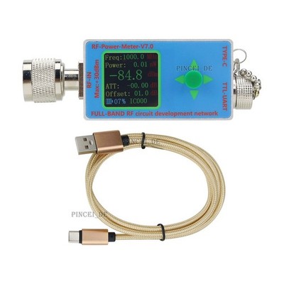 N-Type RF Power Meter V7 10GHz Type-C High Performance Full-band RF Circuit #lk