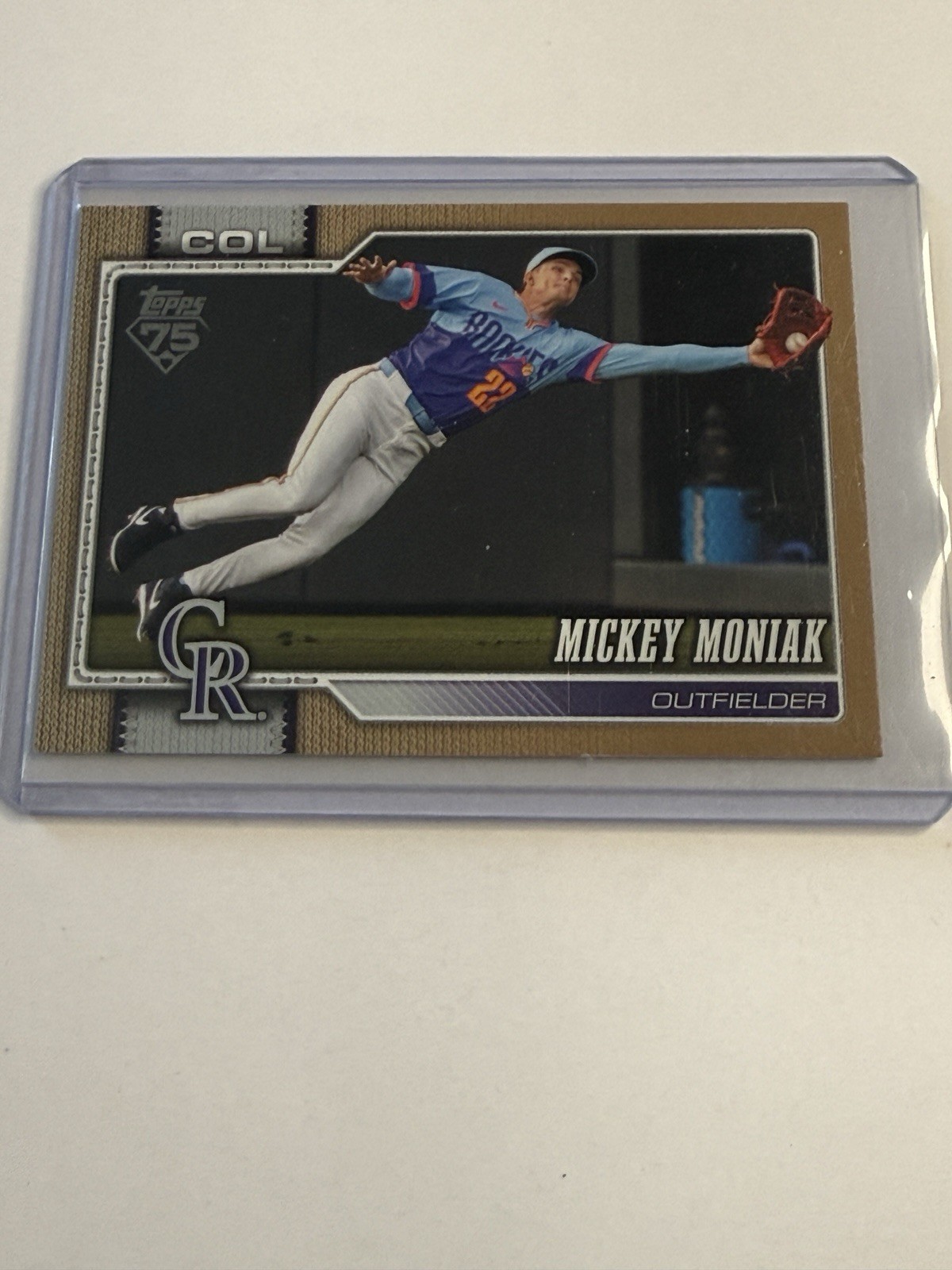 Mickey Moniak 2026 Topps Series 1 Gold Parallel Colorado Rockies #195 /2026