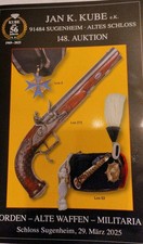Buch : Orden Uniformen Waffen Pickelhauben Epauletten Auktion am 29.03.25