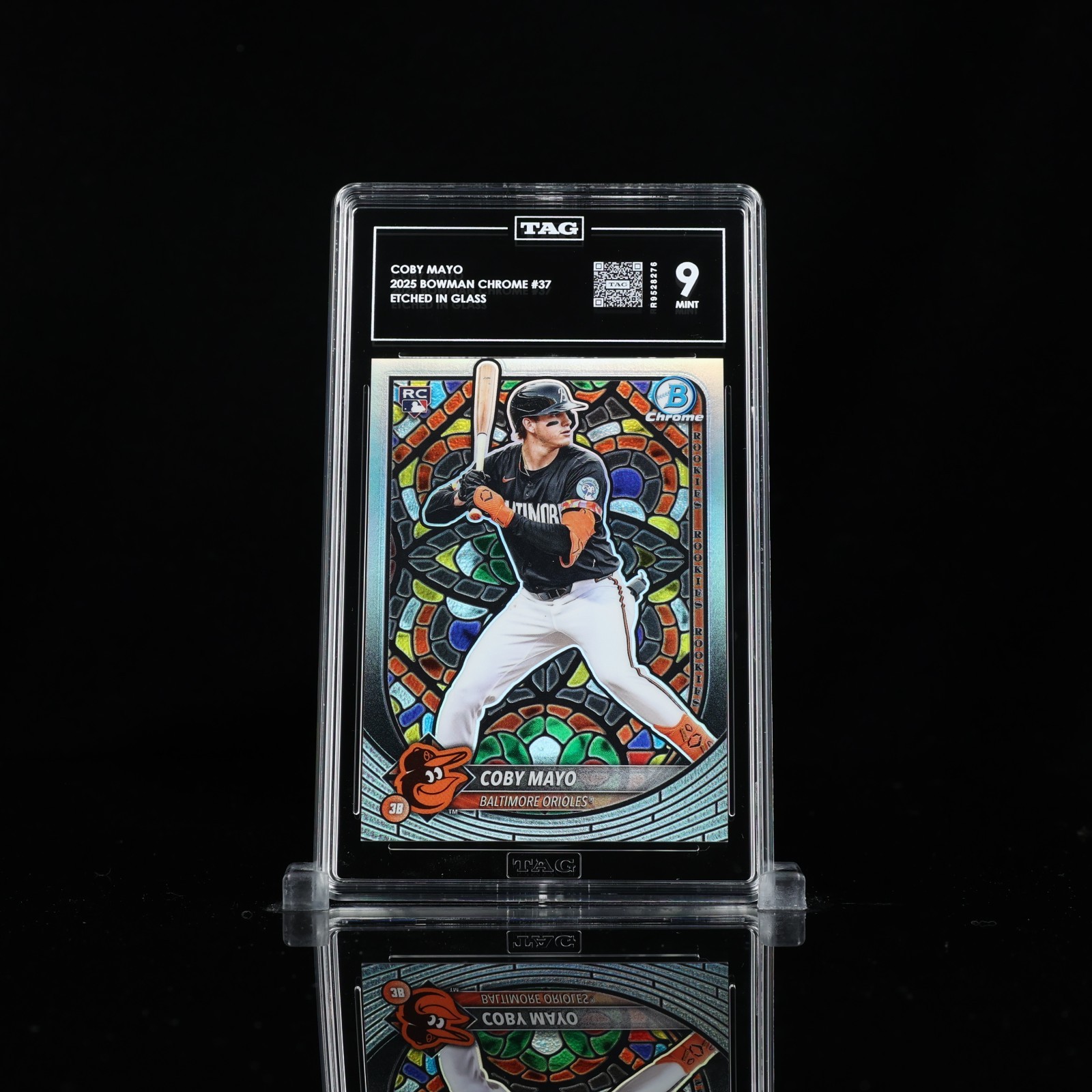2025 Bowman Chrome Etched in Glass Variations #37 Coby Mayo SP