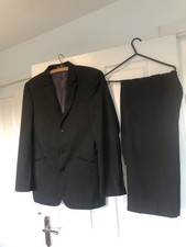 NEXT Black Suit 2 Piece Suit 38ch 34R W Vgc