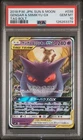 2018 POKEMON JPN SUN & MOON TAG BOLT #038 GENGAR & MIMIKYU GX PSA 10