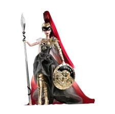 Athena Barbie Greek Mythology Goddess Gold Label Doll In Tissue W Shipper MINT 