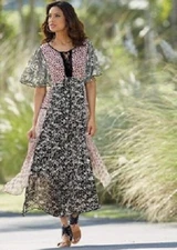 size medium Boho Retro Dress by Monroe and Main new 