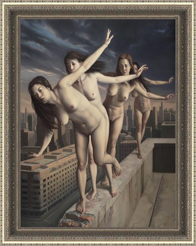 Handmade Original Oil painting art female chinese women girl on Canvas 30"X40"