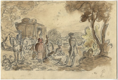 Harold Hope Read, Horse & Carriage – Early 20th-century watercolour painting - Picture 2 of 2