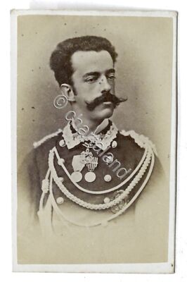 Albumin Photograph Amedeo of Savoy King of Spain and Duke of Aosta - 1872 ca.