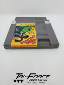 The Three Stooges Nintendo NES CB with original box, Tested ! Free Shipping