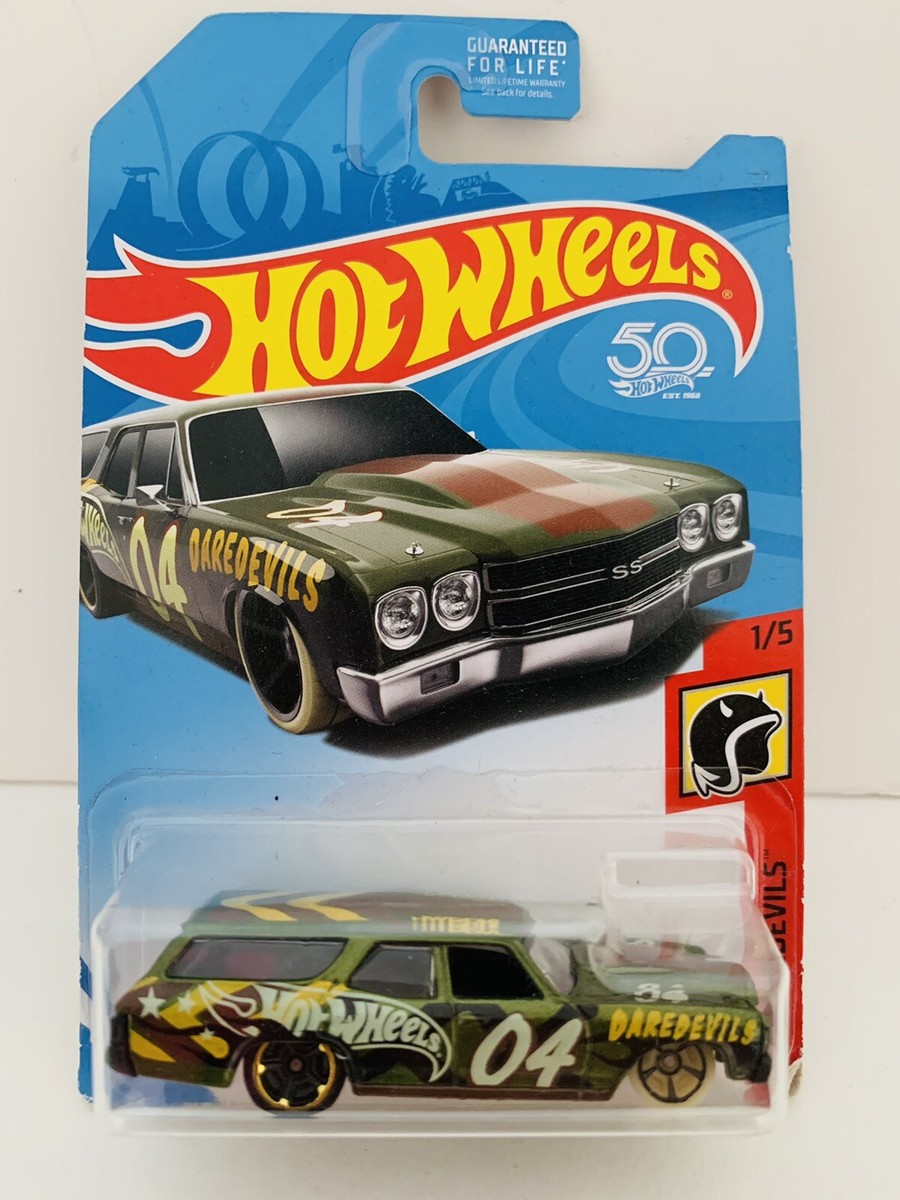 Hot Wheels HW Daredevils *1/5* '70 Chevelle SS Wagon Car Figure | eBay