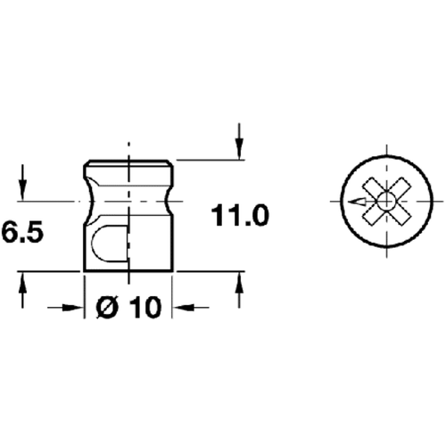 10mm Cam Lock Fitting for Flat Pack Furniture (EM1001) KD Knockdown