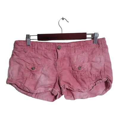 American Eagle Outfitters Shorts Women 4 Tye Dye Linen Beach Gorpcore Camping 