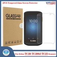 2-Pack Tempered Glass Protector Screen Protector For Zebra TC20 TC200J TC25