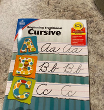 Beginning Traditional Cursive Handwriting Workbook for Kids Handwriting Practice
