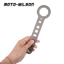 Herramienta de desmontaje de cabezal amortiguador delantero 8 ángulos 40 mm motocicleta utilitaria