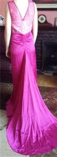 New BCBG Max Azria Shirring-Detail Lace Gown SZ 0 - 2