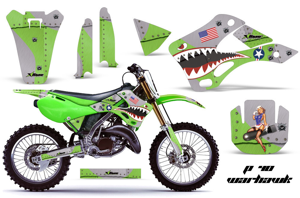 Graphic Stickers Decals for Kawasaki KX125 & KX250 1999-2002